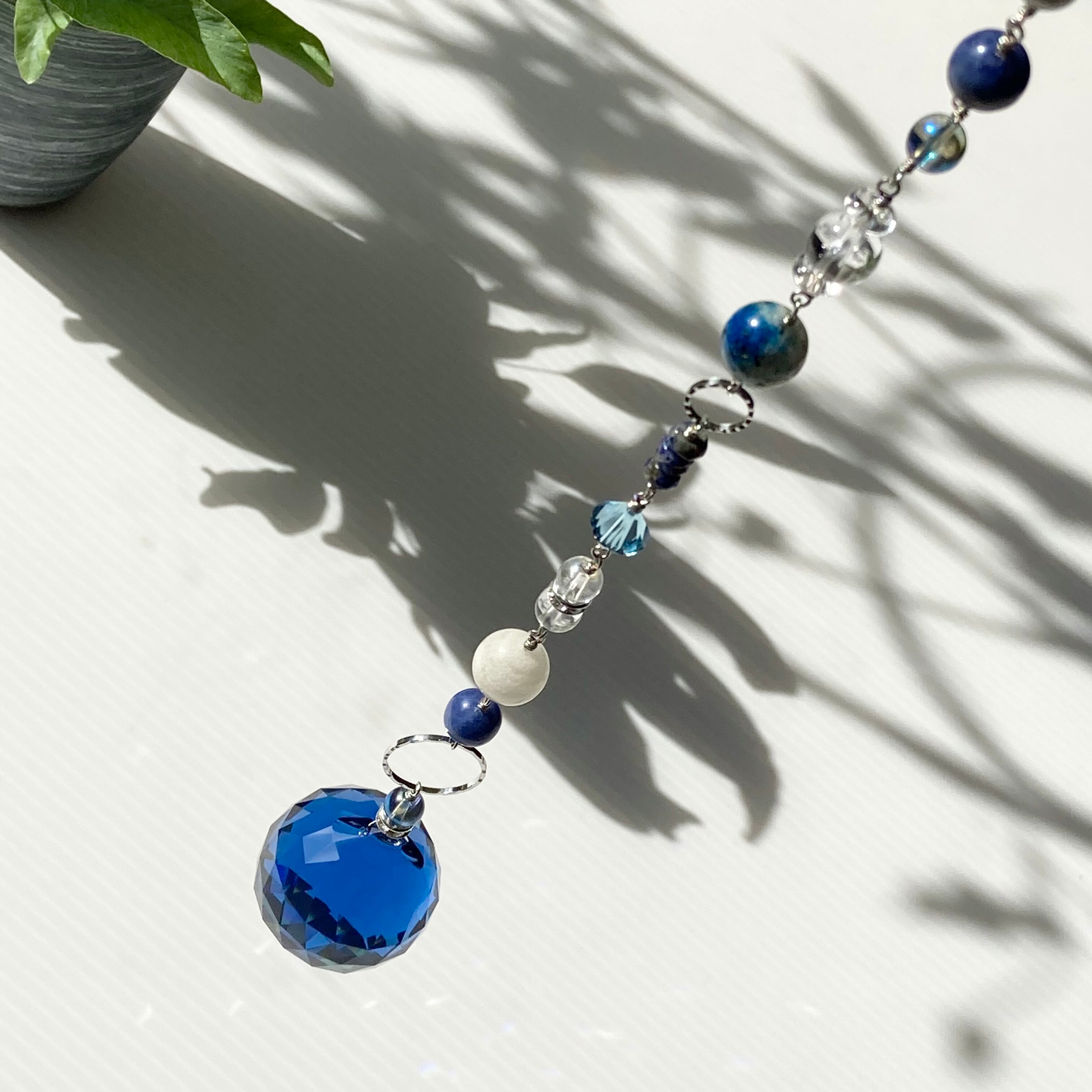 スワロフスキーサンキャッチャーライトサファイアダークサファイア