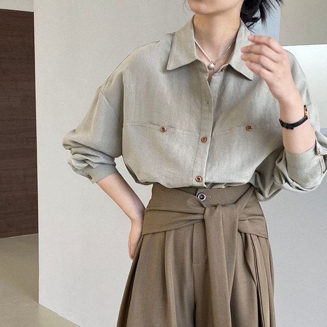 pocket relax shirt J00111