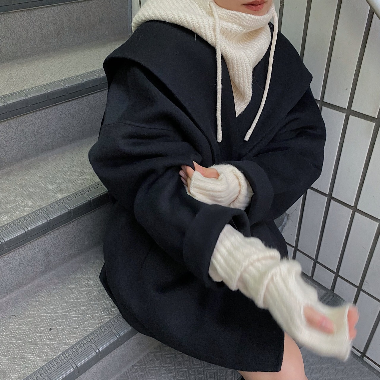 lib knit finger fole arm warmer