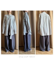 metal stripe design over size remake shirt-4702-5