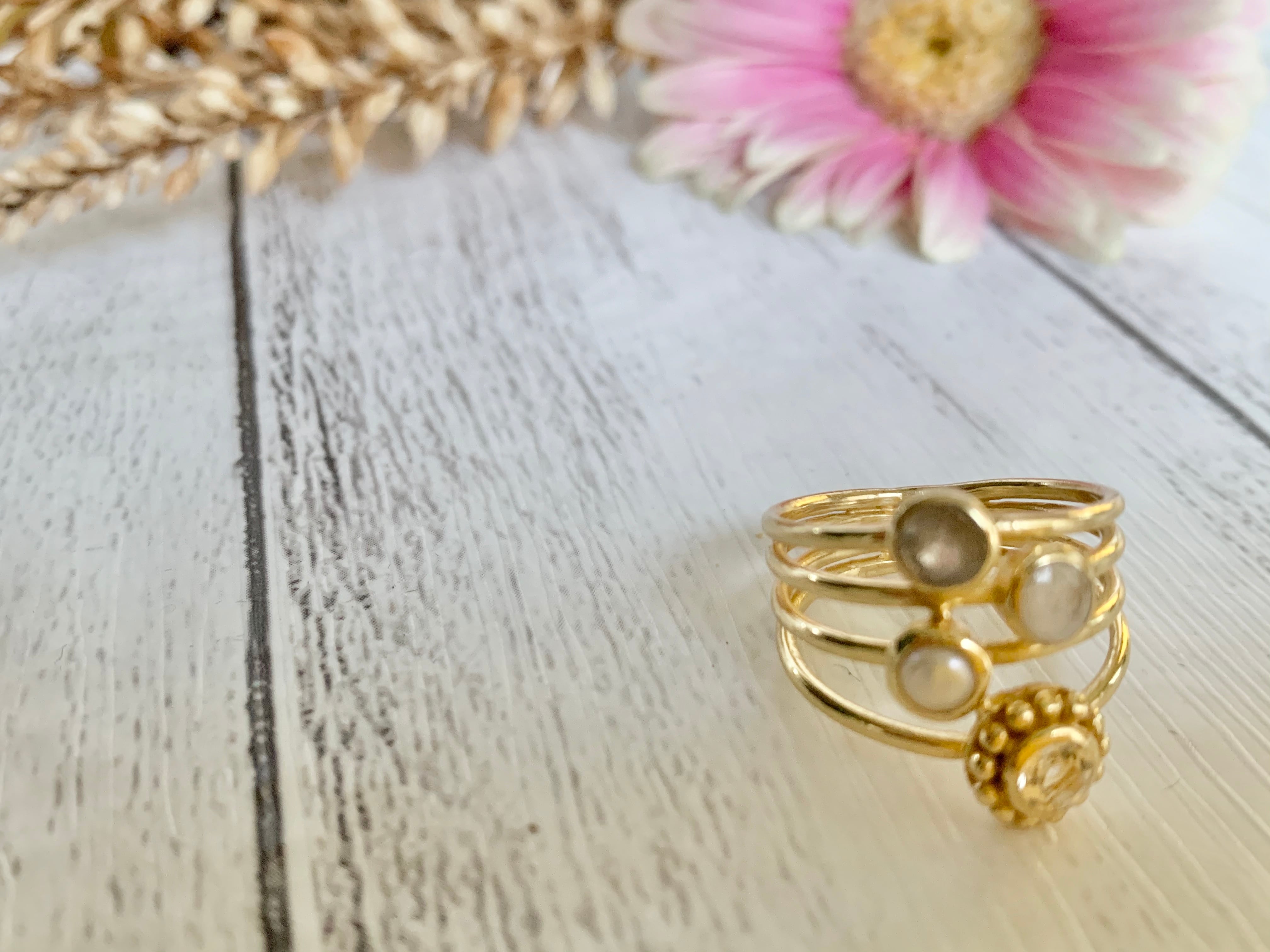 トルコ天然石リングJ