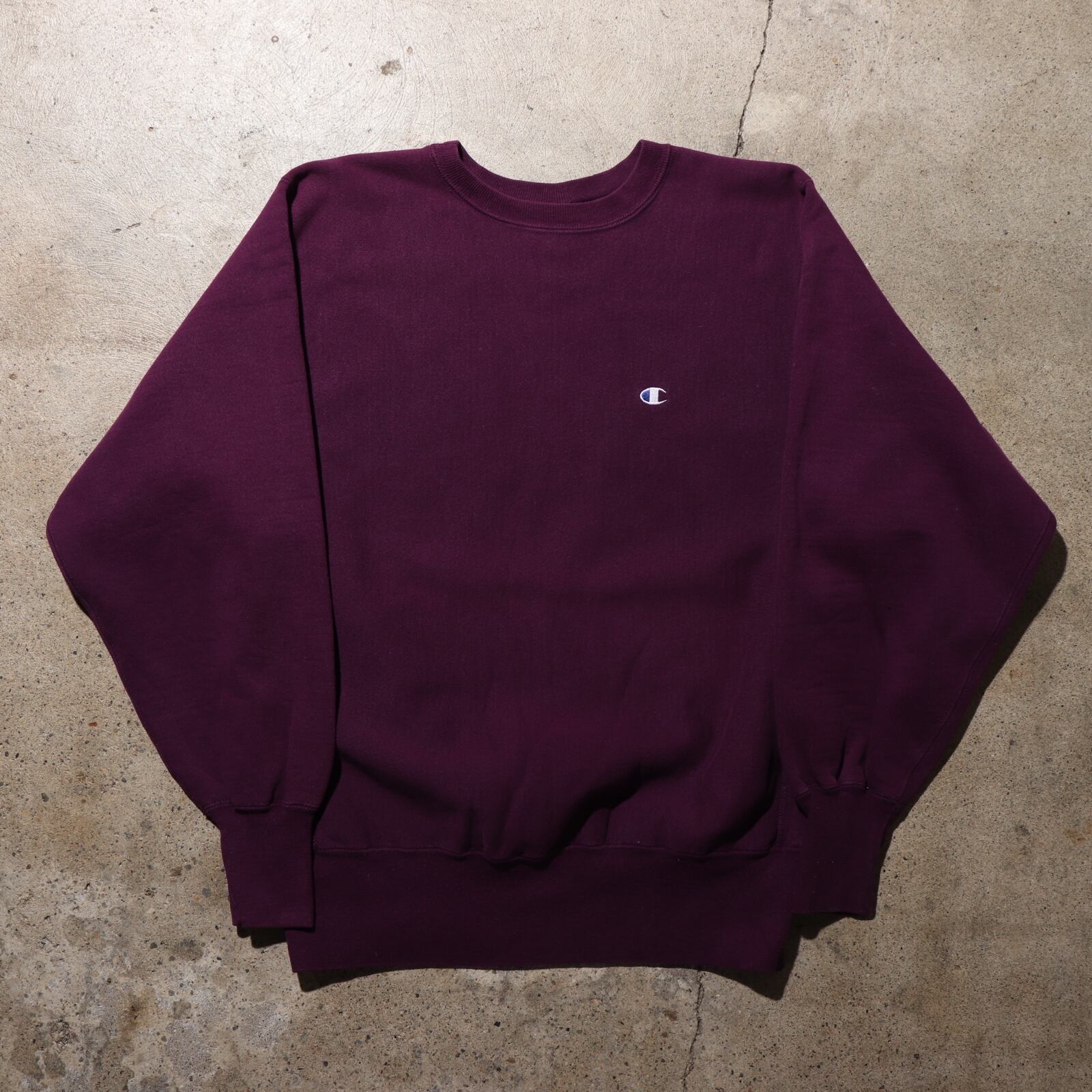 極美品 L 90s 紫 リバースウィーブ チャンピオン スウェット パープル  