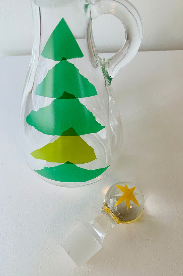 【うそみたいなコップ】クリスマスツリーのオイルボトル