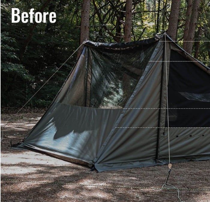 ベイカーエアーテント2P 専用ウレタンTPU窓 ドア（ARBOR） | outdoor.beans