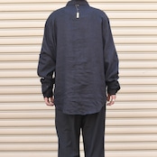 design black linen shirt