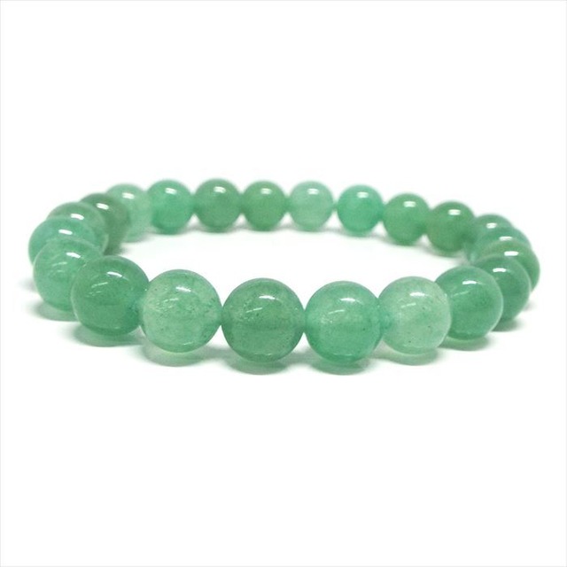 【癒しの石】高品質 天然石アベンチュリン・ブレスレット [8mm / 10mm]
