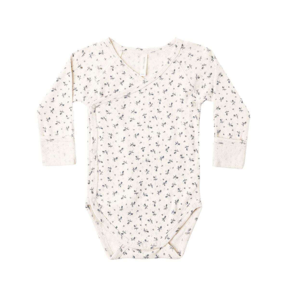 SIDE SNAP BODYSUIT / BLUE DITSY