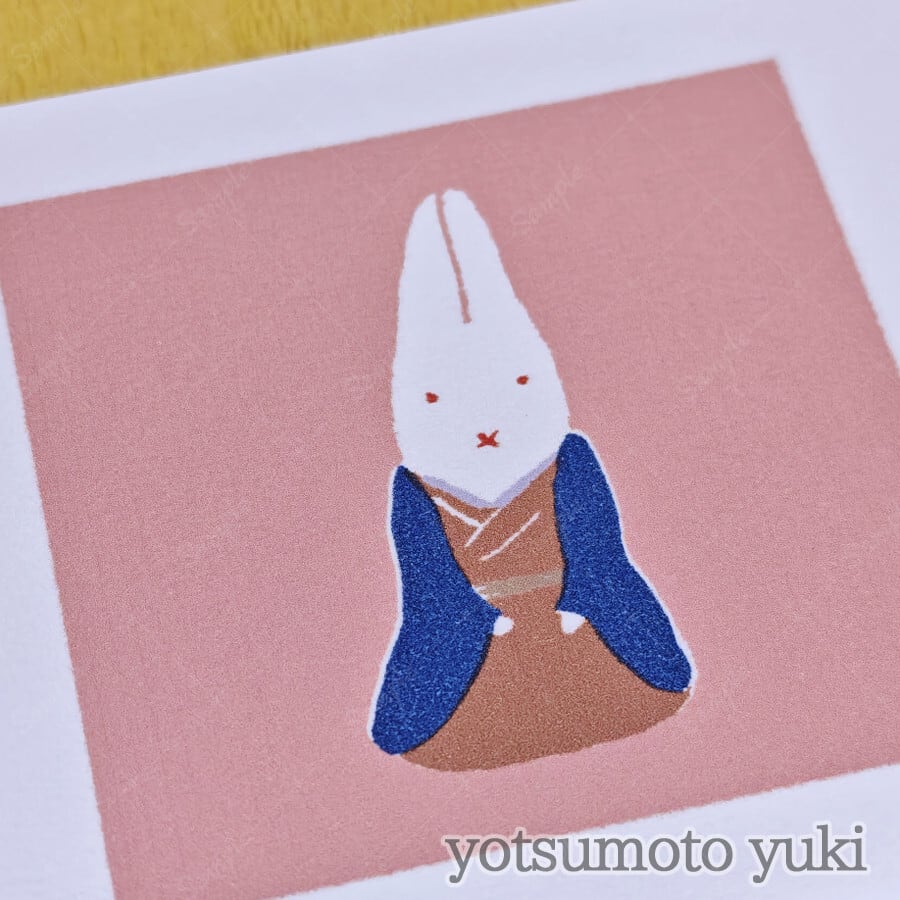 ポストカード - 今戸のうさぎ - ヨツモトユキ - no19-yot-07