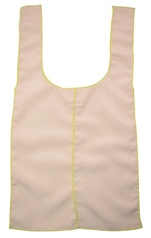 [RonRon] クシュクシュ エコバッグ (クリーム) 楊柳 クレープ生地 工房 手作り 日本製 エコパッケージ MX-0026-220