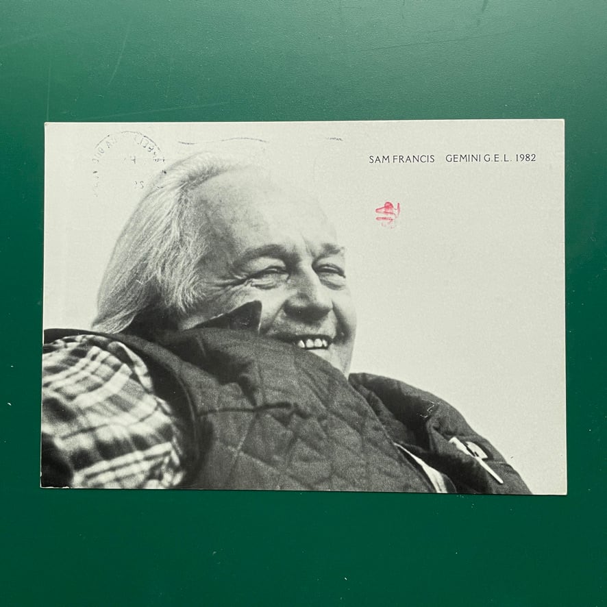 【インヴィテーションカード】サム・フランシス　Sam Francis 　1982年　GEMINI G.E.L.　[310194536]