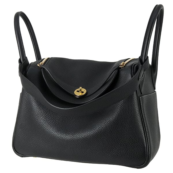Used HERMES エルメス リンディ30 ノワール トリヨンクレマンス ゴールド金具 2WAY ショルダーバッグ 中古美品