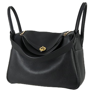 Used HERMES エルメス リンディ30 ノワール トリヨンクレマンス ゴールド金具 2WAY ショルダーバッグ 中古美品