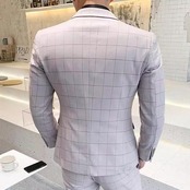 business plaid suit 2piece 00233