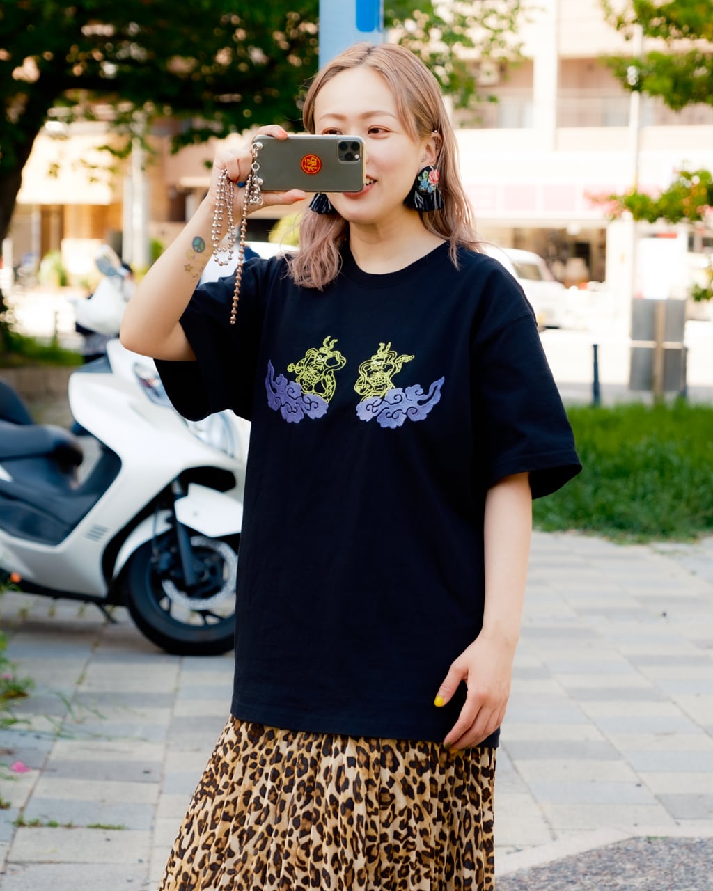 金剛力士像 仏像 オーセンティックスーパーTシャツ (刺繍 金剛力士像 仏像 オーセンティックスーパーTシャツ (刺繍