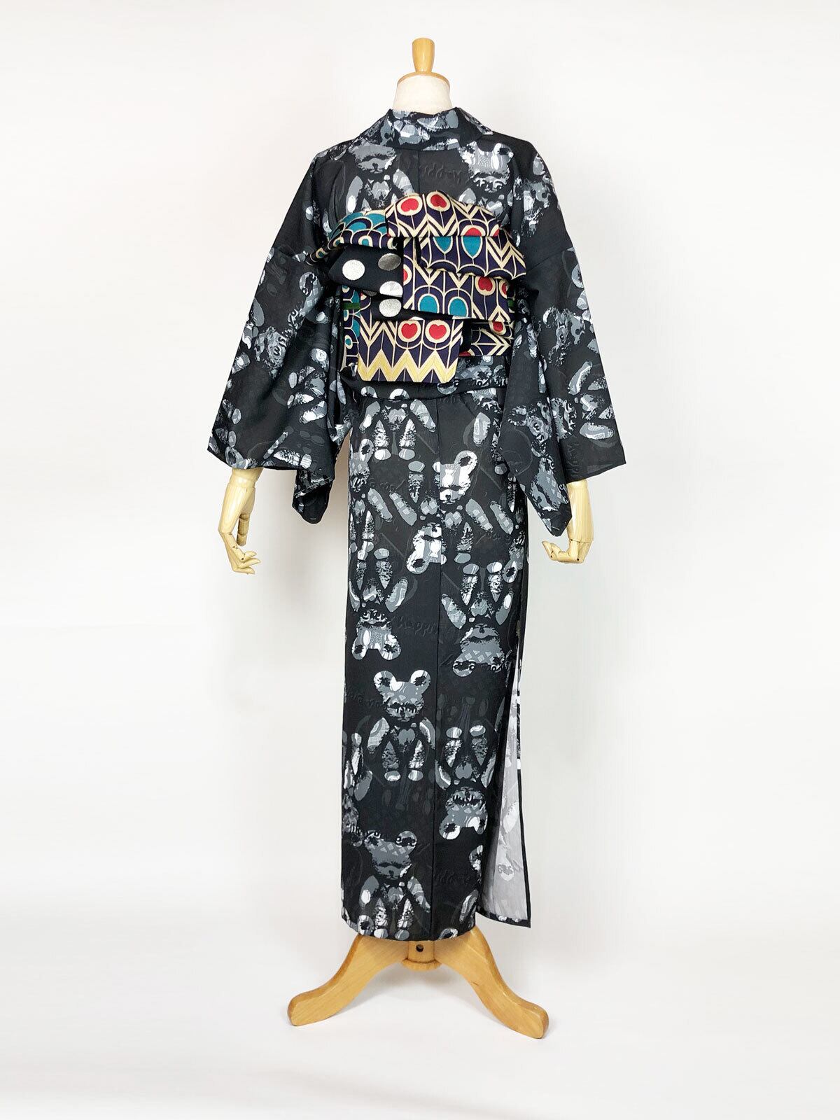 S・M寸即納品あり】セオアルファ浴衣「くまタン」モノトーン | 重宗