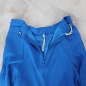 社交ダンス 衣装 スカート ブルー系 チャコット Chacott 水色 レッスン 練習 フリル 透け感 シフォン 軽い 上品 かわいい 無地 シンプル ダンス衣装 鮮やか 華やか 軽やか フェミニン カジュアル パーティー 練習着 おしゃれ ダンス用 練習着 薄手 透け感あり 柔らか素材 シンプルデザイン