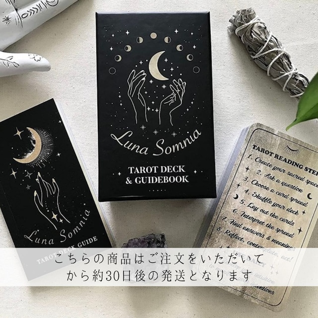 LUNA SOMNIA  TAROT CARDS with Guidebook ◆ お月様と夜空のタロット