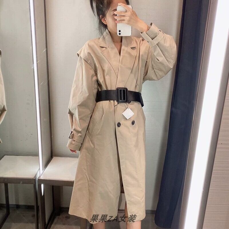 Ω ロングコート ダブルブレストベルト ハーネス Ω アイドル ジャケット