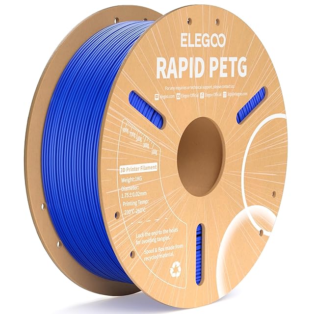 ELEGOO 高速 PETG フィラメント 1.75mm 青色 印刷速度600mm/s対応可能