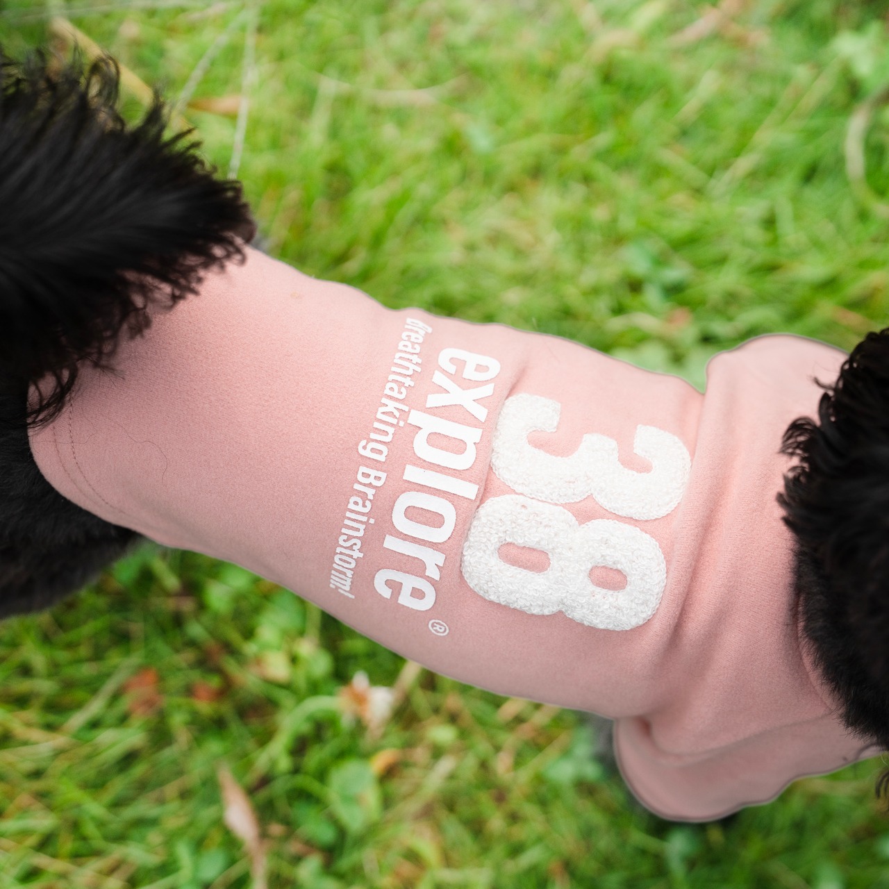 38DOG LOGO EMBROIDERY TEE / PINK