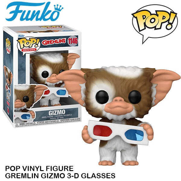 ☆US直輸入☆ FUNKO 【 POP! MOVIES VINYL FIGURE 】GREMLINS GIZMO with 3-D GLASSES / グレムリン ギズモ 3Dメガネ ビニールフィギュア〚アメリカン雑貨 アメトイ〛