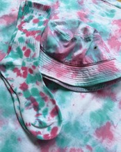 【セットアップ可】パステルタイダイリラックスTシャツ　Taffy