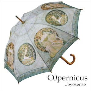 umbrella　ミュシャ　名画木製ジャンプ傘 　浜松雑貨屋Copernicus