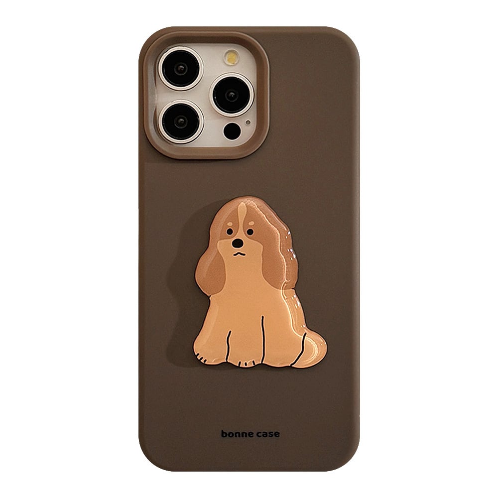 iPhone17~11まで対応】子犬たちに一目惚れ！ぷっくりステッカー 5種類