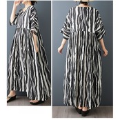 モノトーン 柄切替 ワンピース 30216