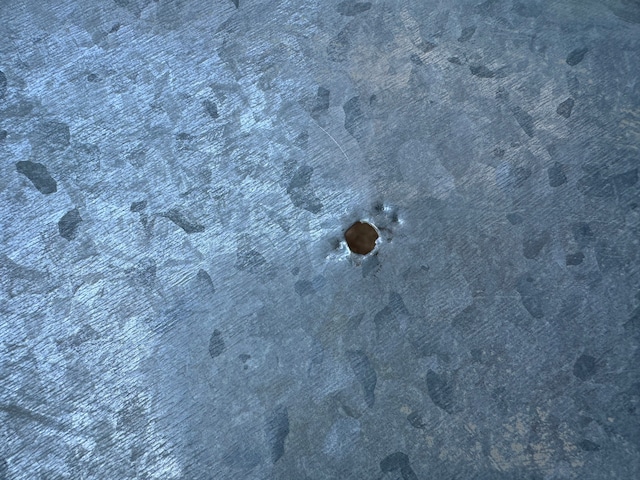 【ブリキ】ハンドルオーバルトレイ  S   横幅35cm