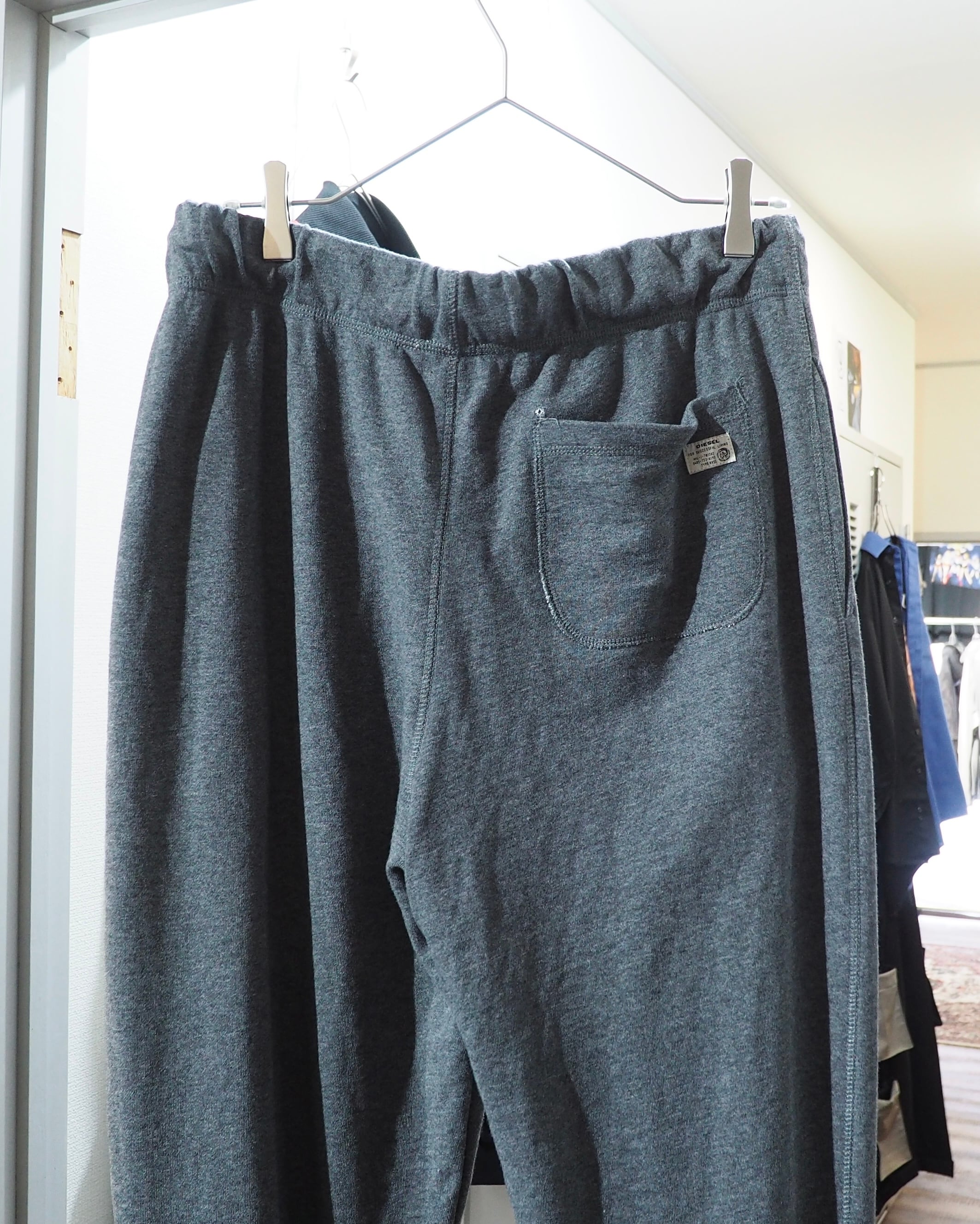 ” DIESEL - Brave Man ” Logo printed Wide sweat pants