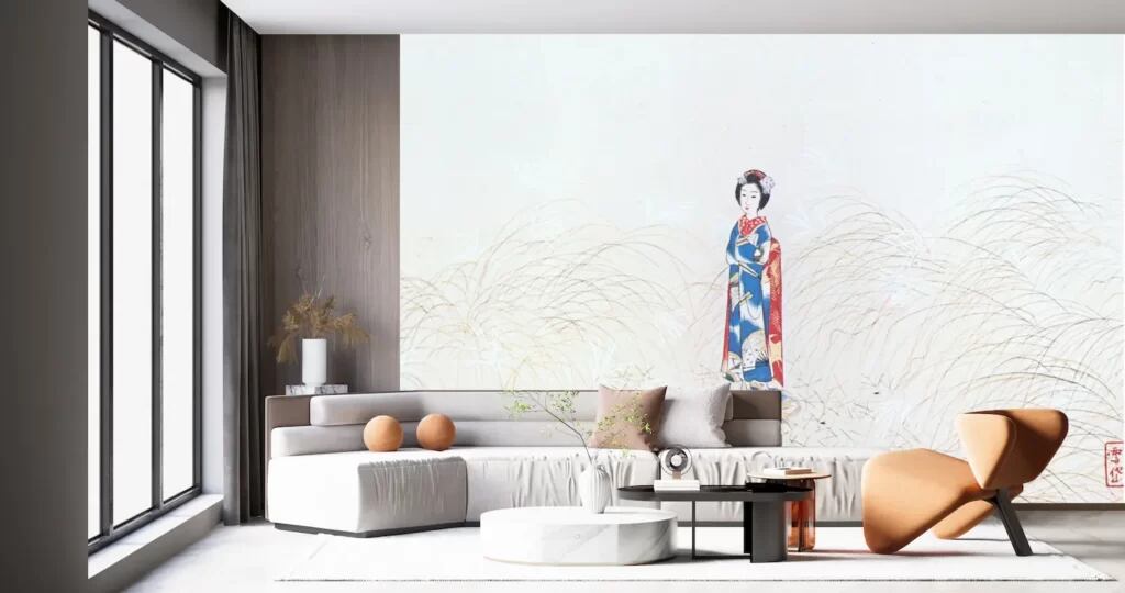 小村雪岱 見立寒山拾得(制作年不明) 壁紙アート | 噂の宝珠堂