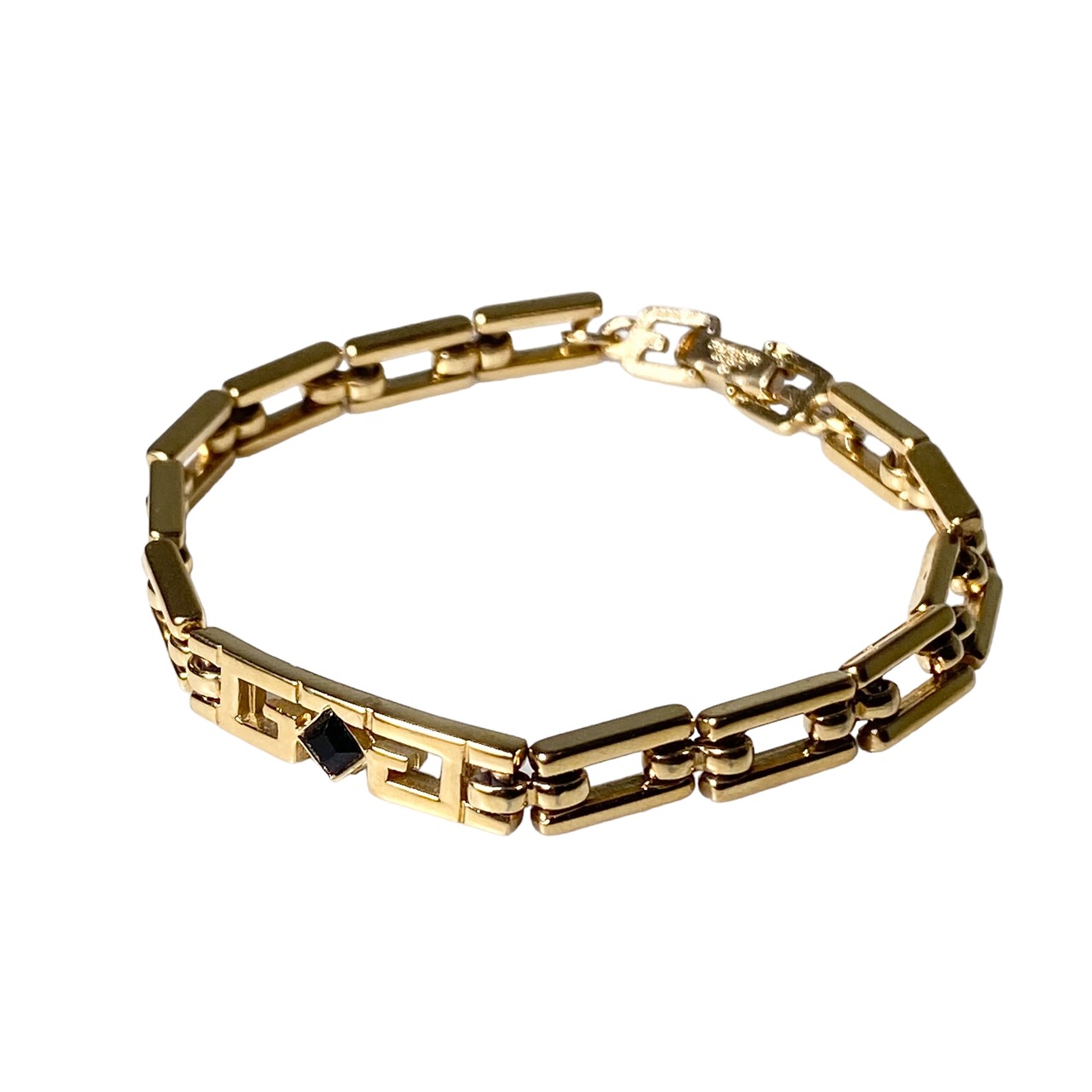 vintage GIVENCHY metal rectangle link bracelet