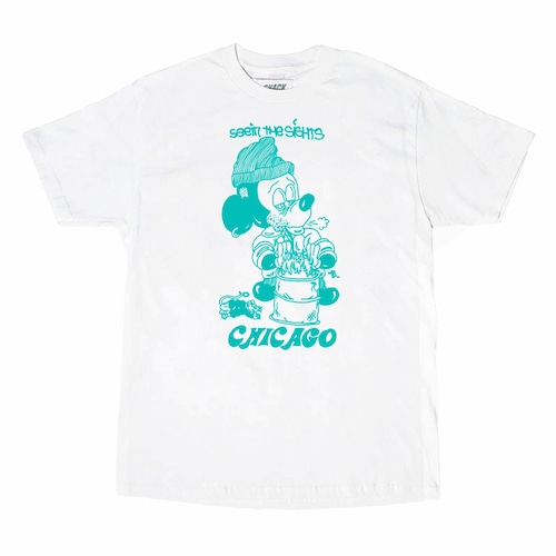 Snack Skateboards 【SEEIN THE SIGHTS CHICAGO TEE - WHITE】