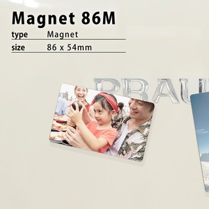 オリジナルマグネット作成・名刺サイズ86M(86×54mm)/マグネット印刷/スマホの写真でマグネットが作れる！/アルミプレートで丈夫