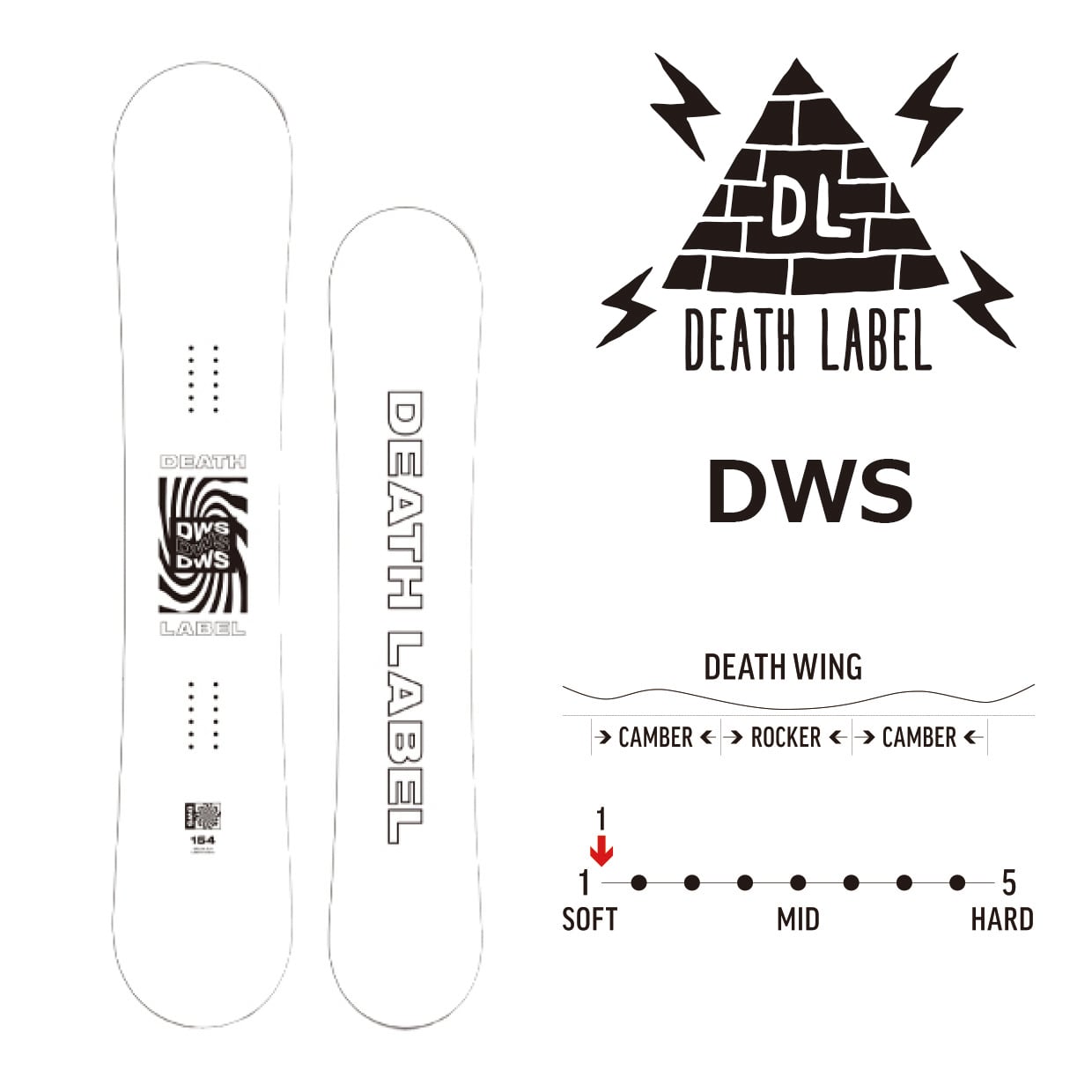 DEATH LABEL 137cm ブーツセット