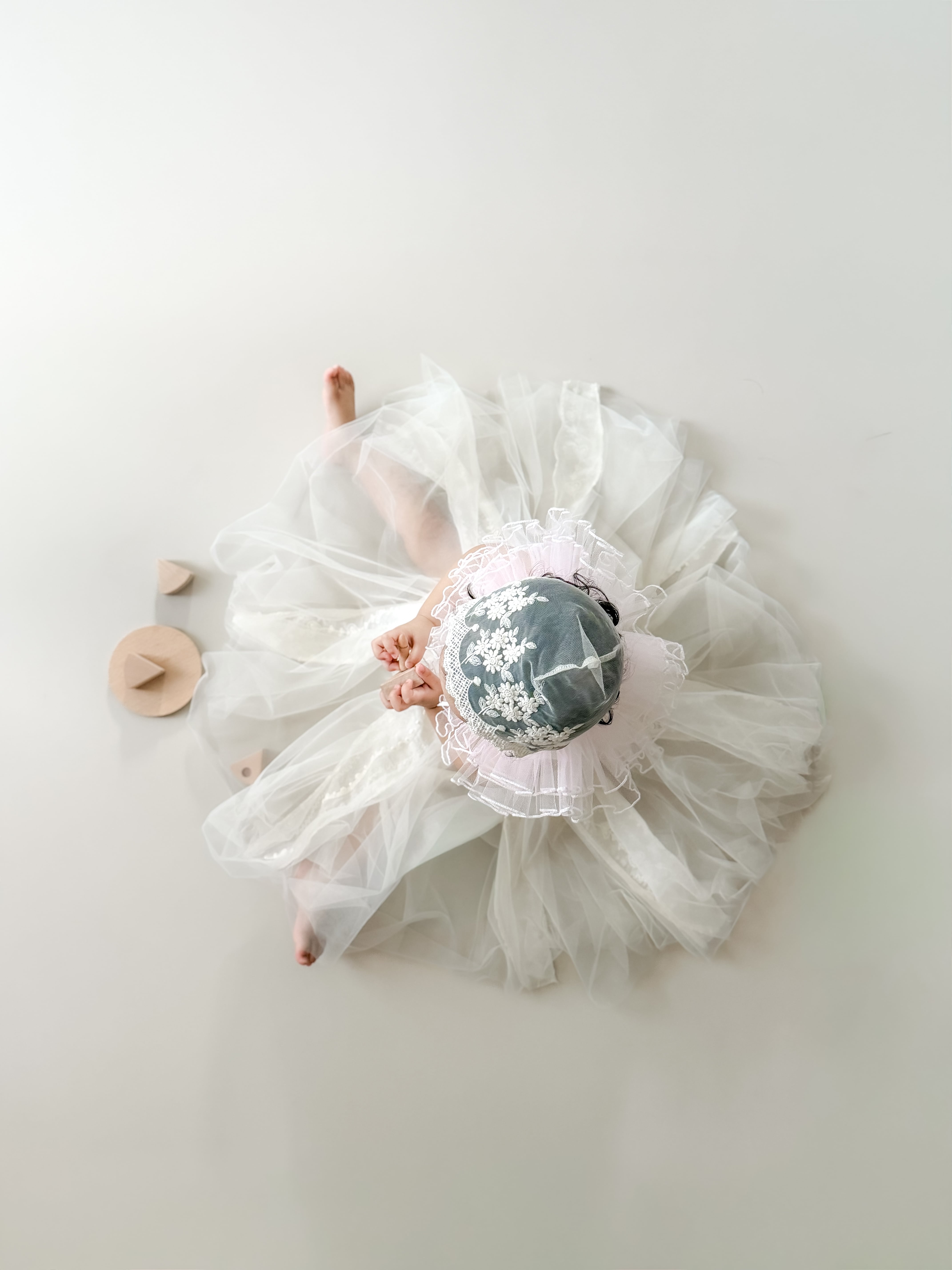 èri couture 】チュール つけ襟 | Swan-pink | irodoriworks