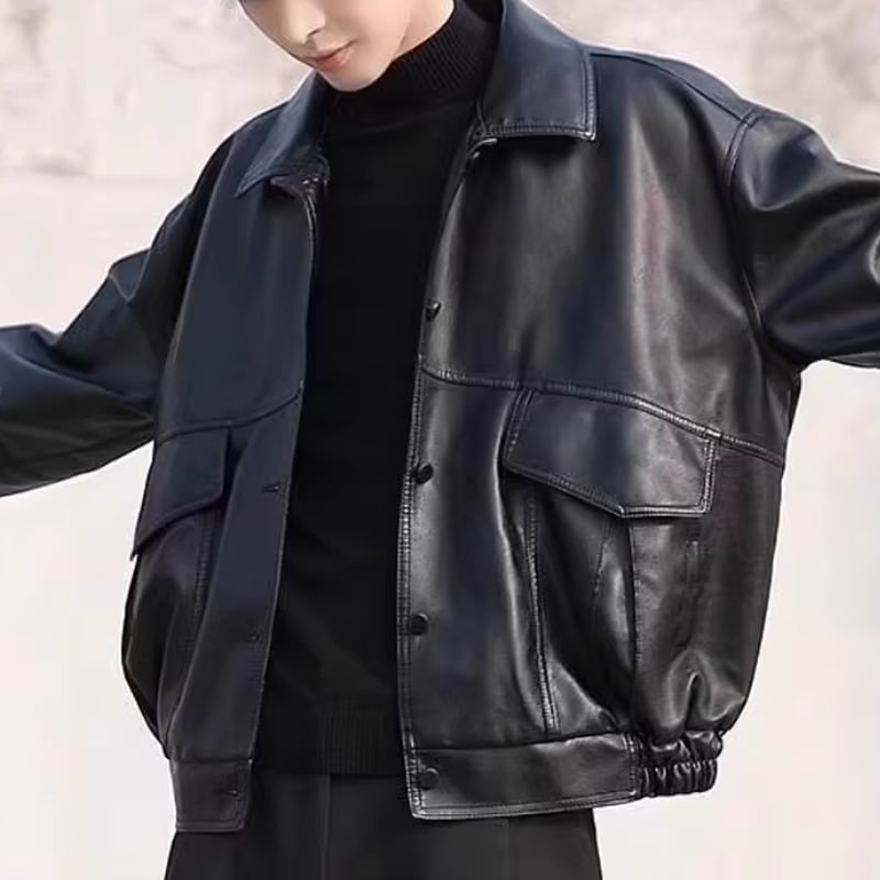 スタンダード モードフェイクレザージャケット LB1645