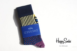 ハッピーソックス｜happy socks｜クルー丈ソックス｜Dressed line｜10213018