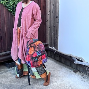 パッチワーク大容量リュック