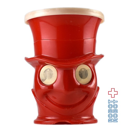HARALD HAMMER ジミニー・クリケット ピノキオ プラスチックカップ 赤 蓋つき