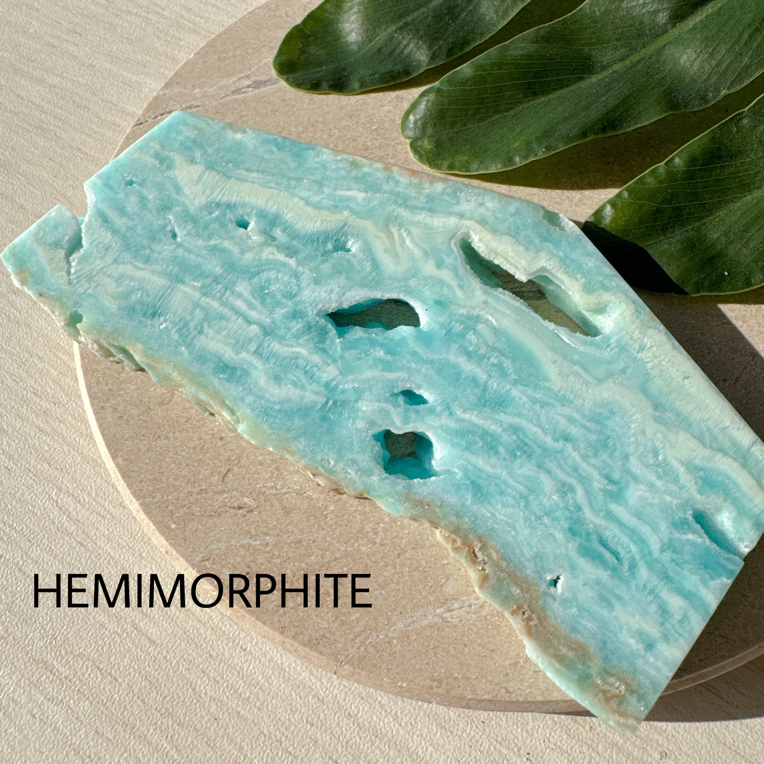 ヘミモルファイト スラブ スライス 天然石