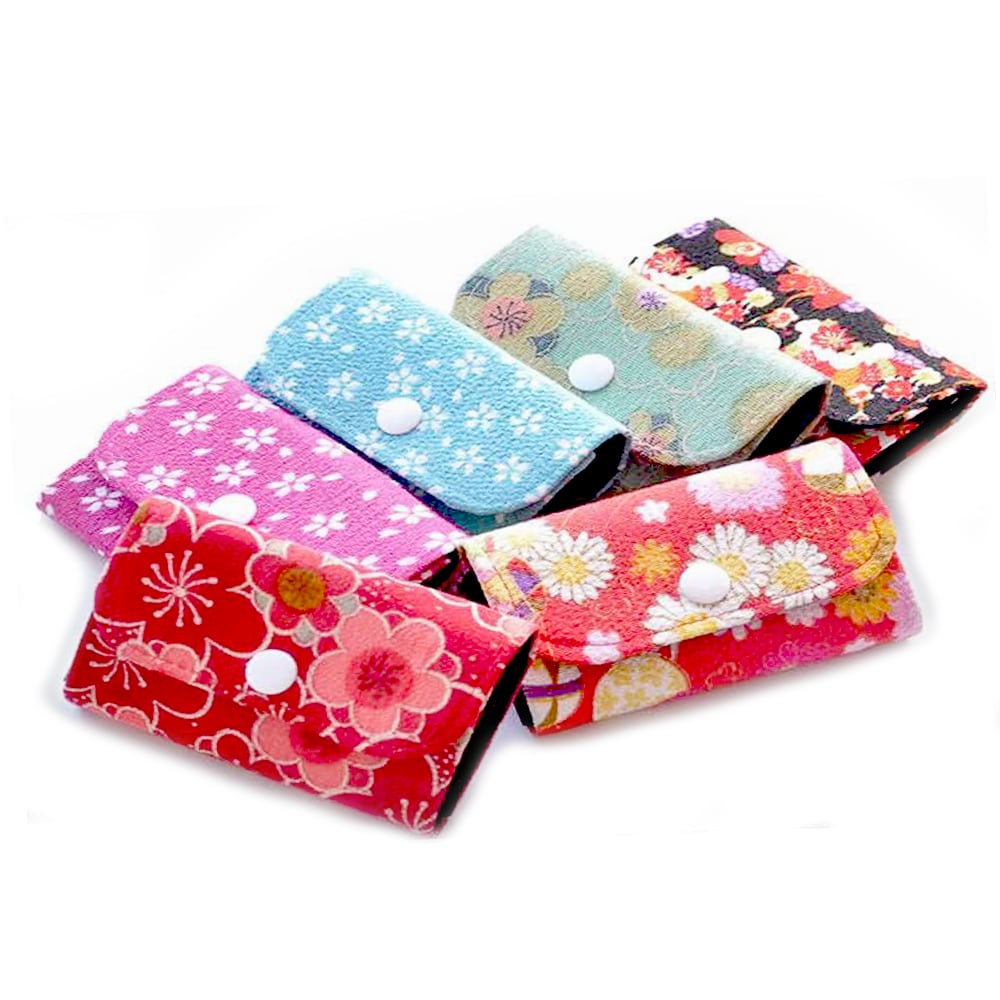10個入り】和柄 ちりめん カードケース 小物入れ 日本 お土産 和風