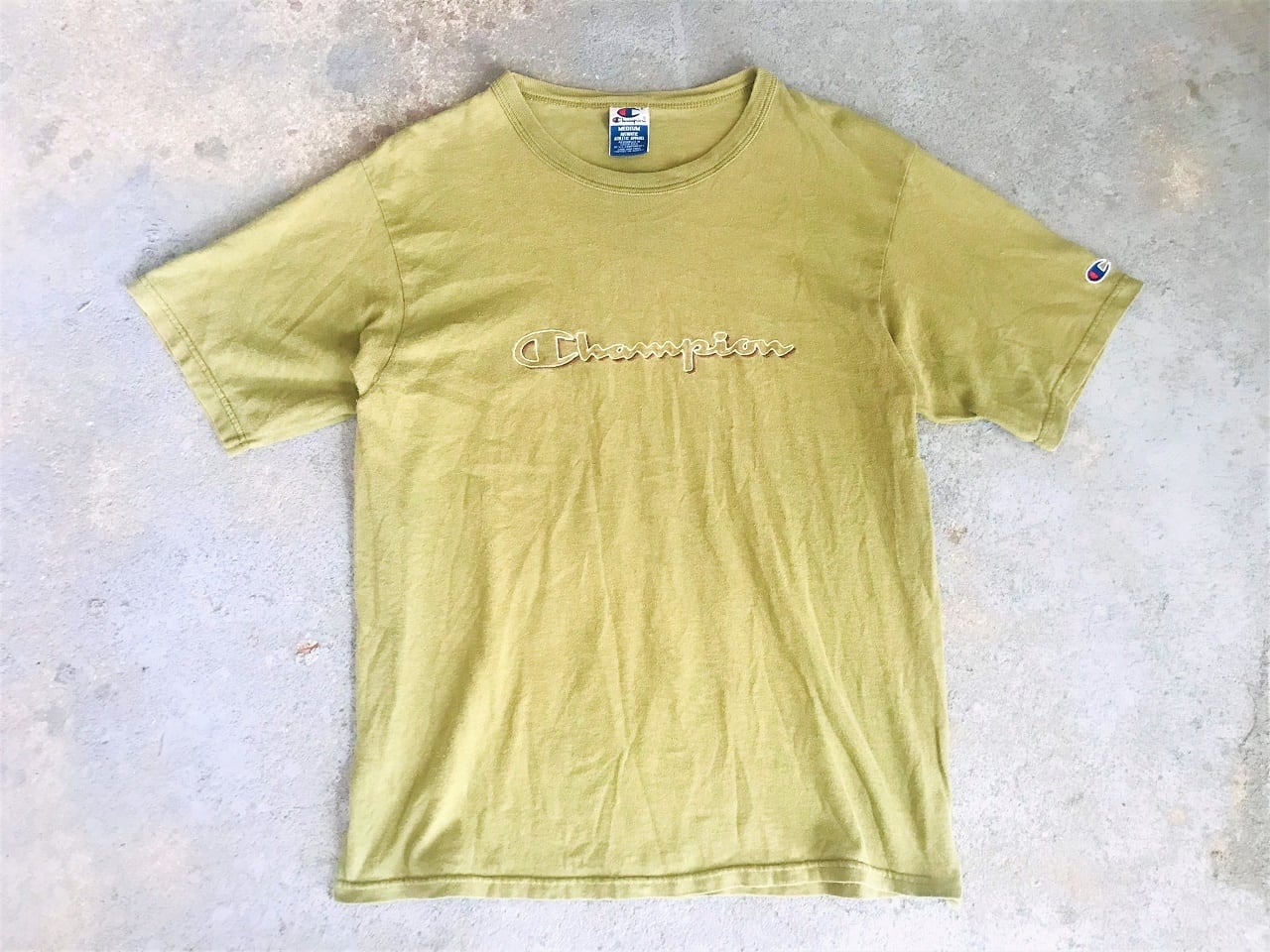 90~2000s Champion embroidery logo T-shirt