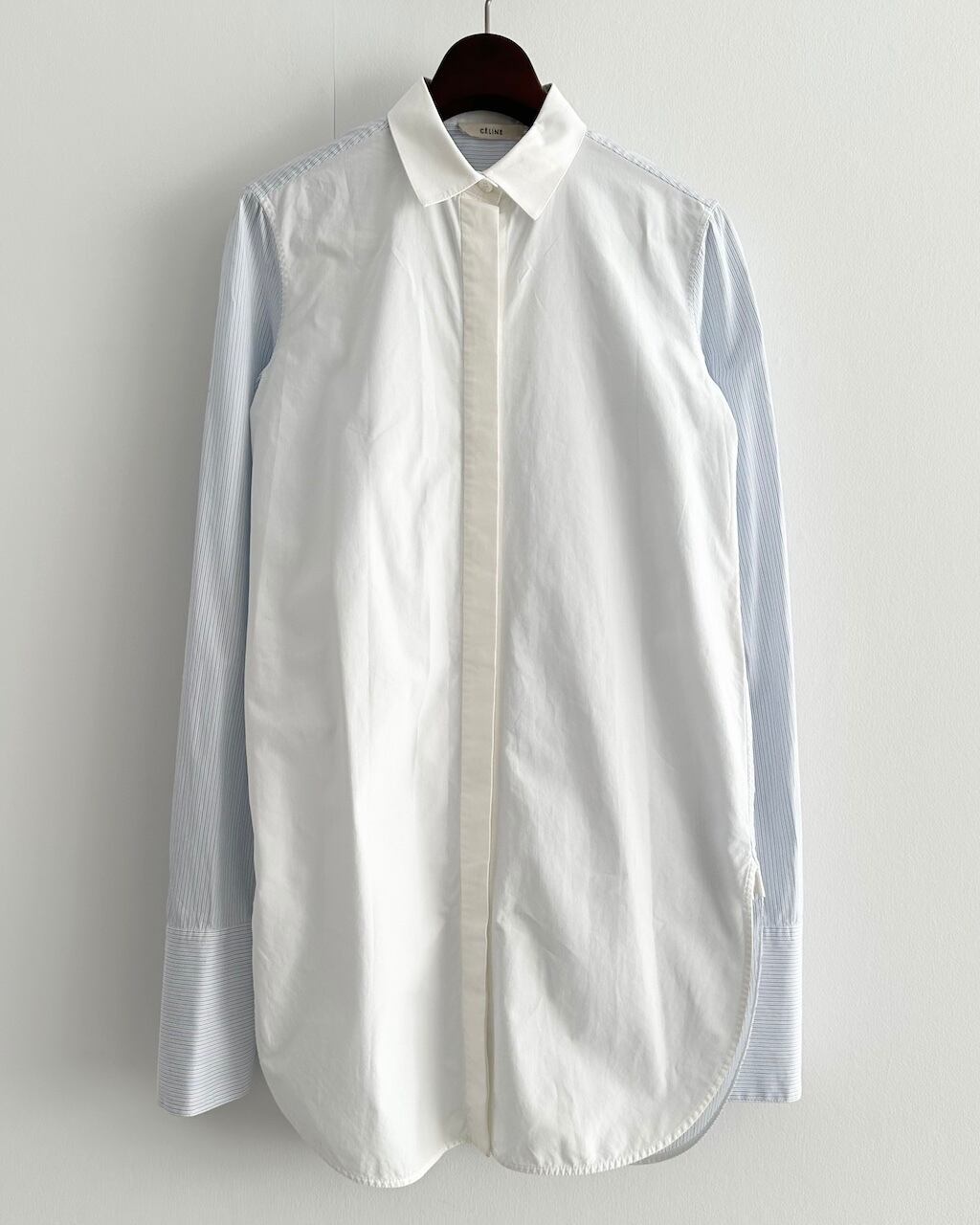 希少 CÉLINE シャツ 34　オールドセリーヌ フィービーファイロ フィービー・ファイロのデザインの神髄ここにあり 「セリーヌ