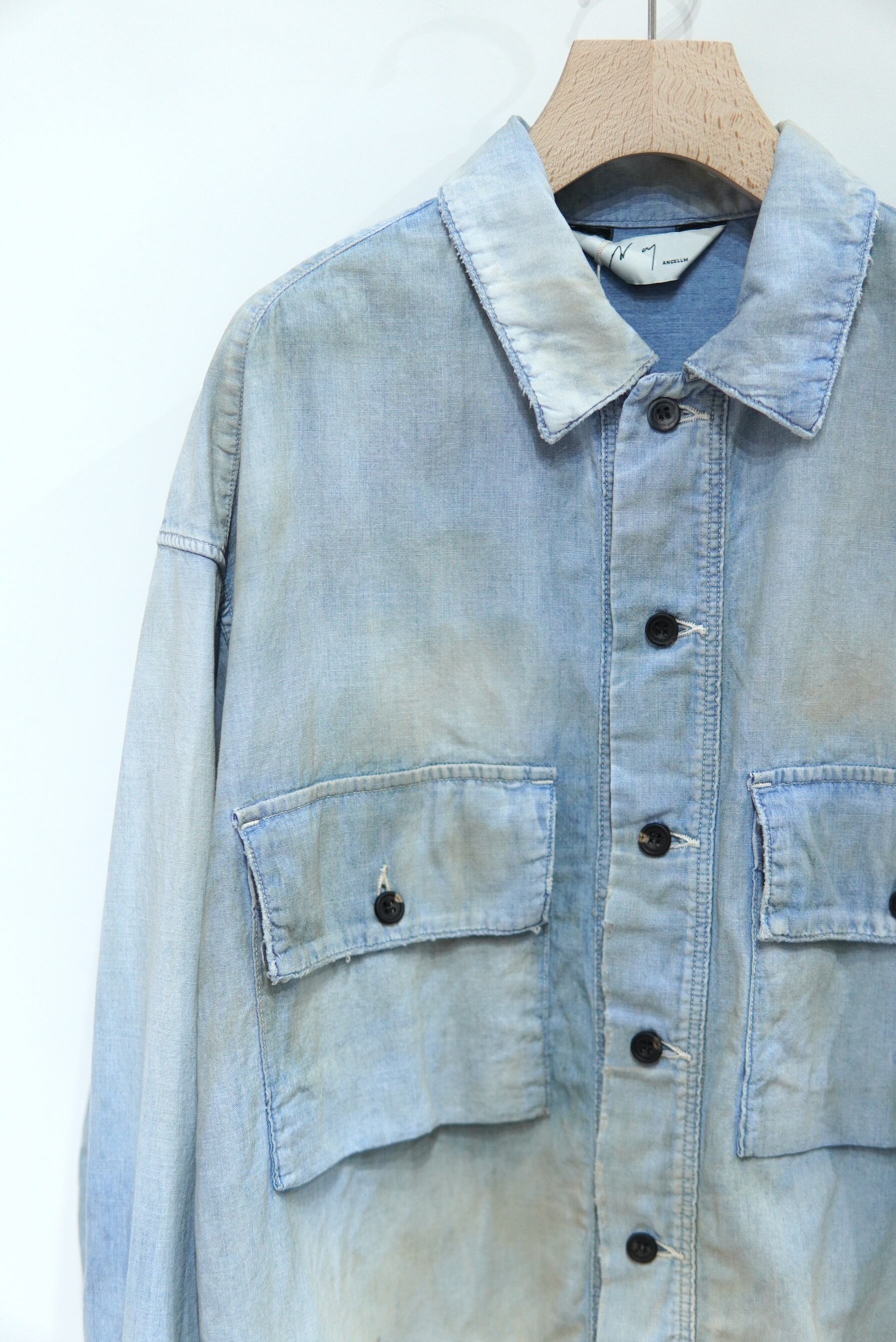 ancellm CHAMBRAY SHIRTS JACKET