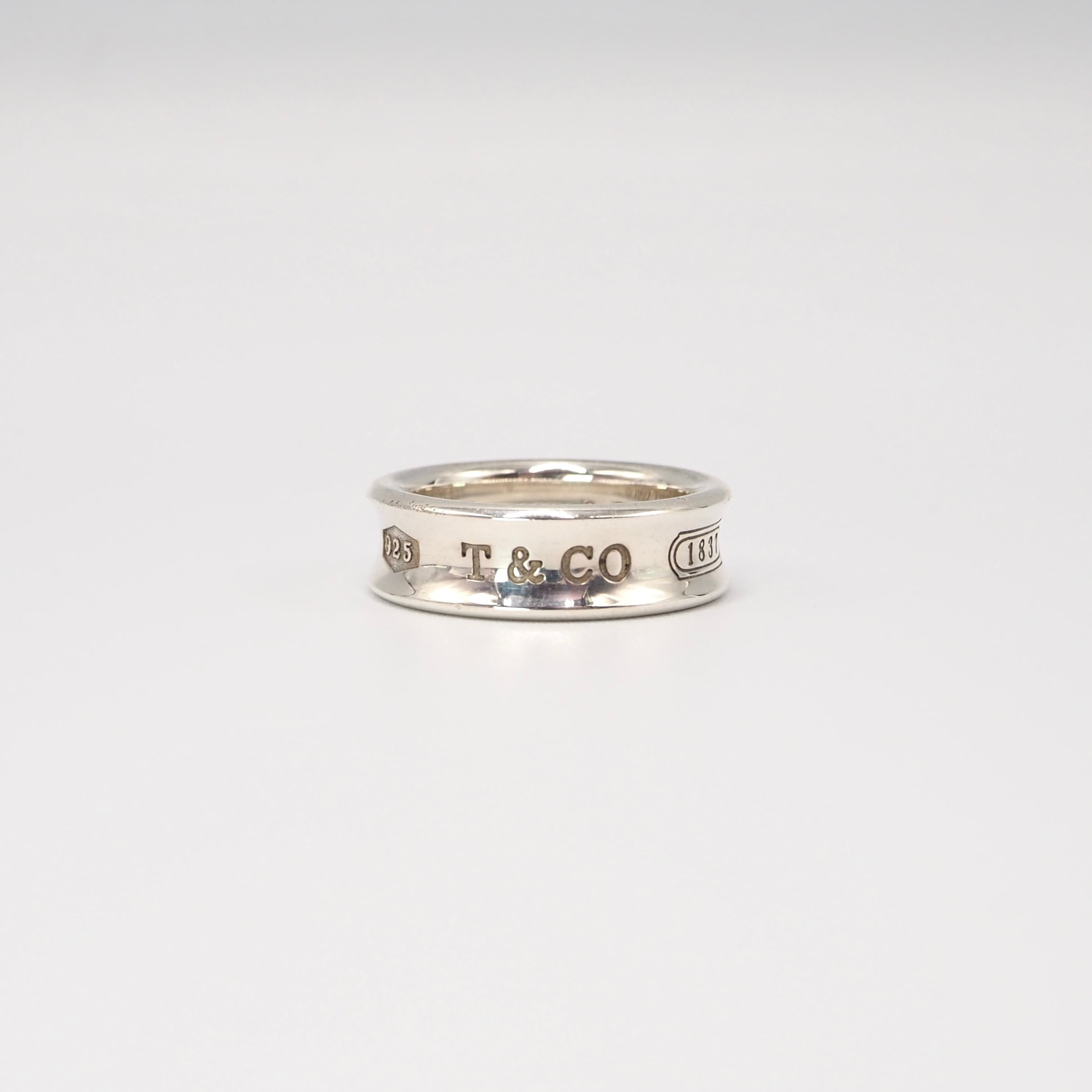 2/20掲載 Tiffany&Co. 約18.5号 1837 ナロー リング シルバー925 ティファニー