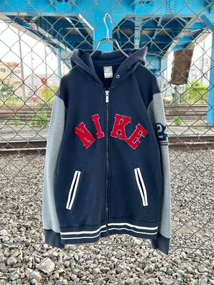 NIKE logo zip up hoodie