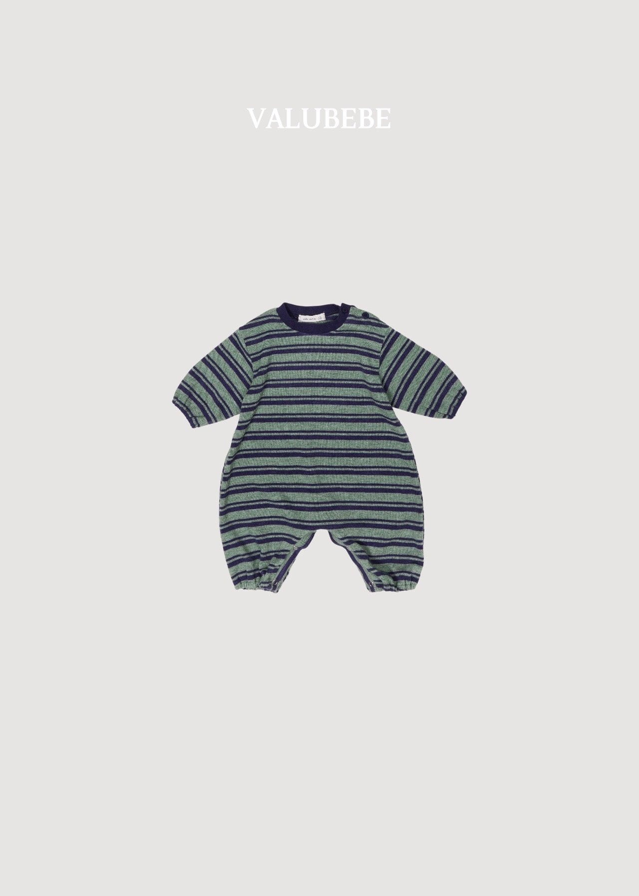 送料無料【予約】/ ホーリーストライプジャンプロンパース / valubebe