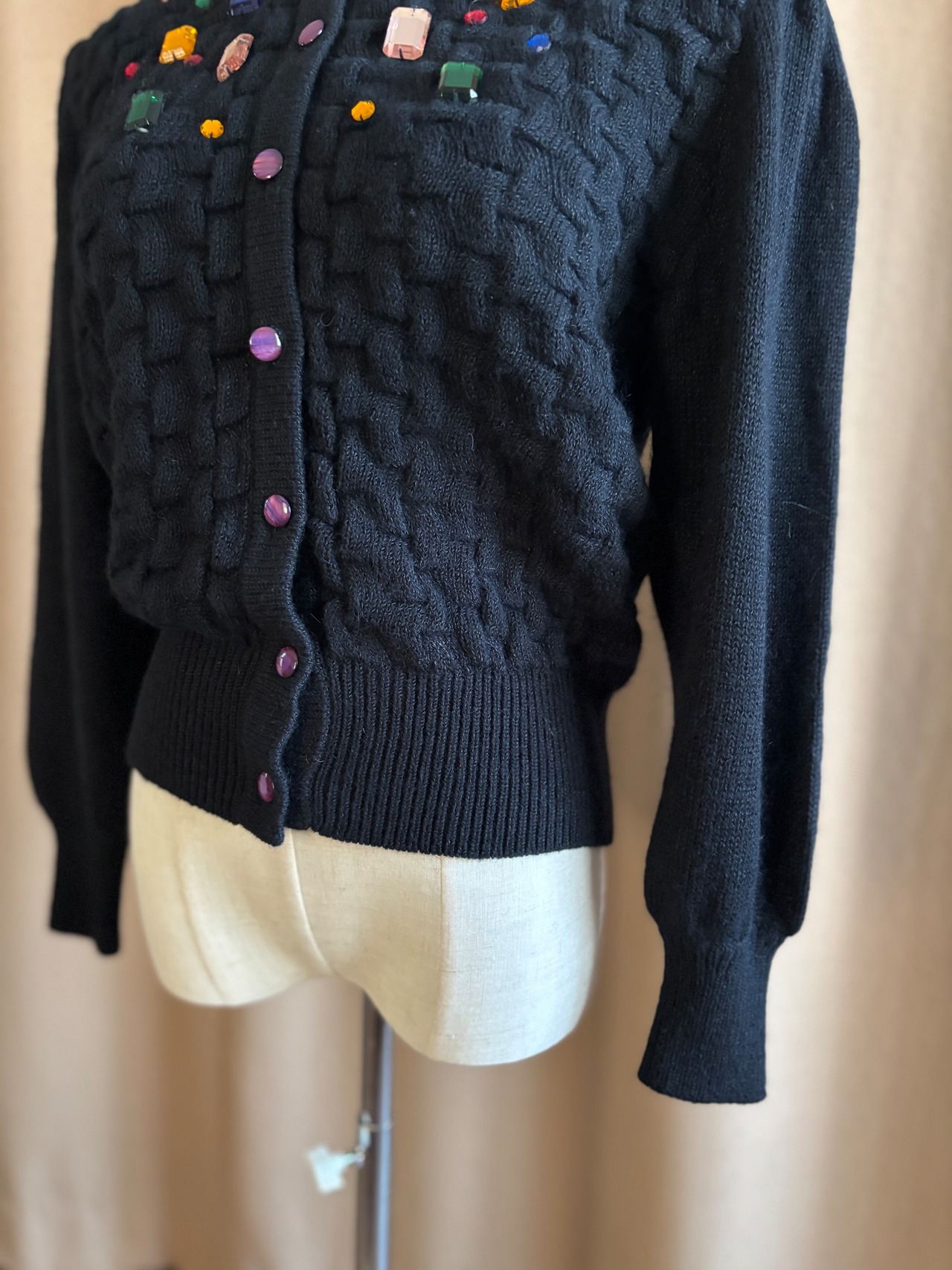 MCSISTER jewelry knit cardigan-5104-12